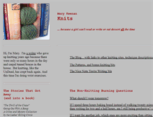 Tablet Screenshot of marykeenanknits.com